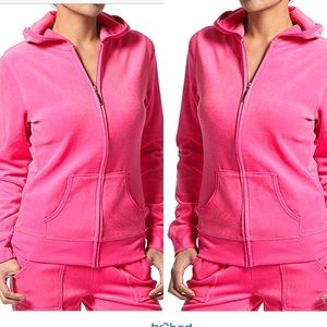 🍁Pink zip down cardigan with hoodie🍁